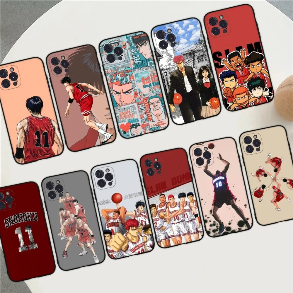 

Slam-dunk master ANIME Phone Case For iPhone 15 14 11 12 13 Mini Pro XS Max Cover 6 7 8 Plus X XR SE 2020 Funda Shell