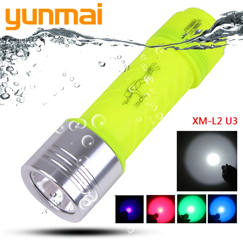 

Flashlight For Diving Light Torch Lamp New Waterproof Led Bulbs Shock Resistant T6 flash led 캠핑용 rechargeable light пауэр банк