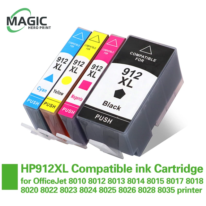 Картридж для принтера hp 912xl 912 OfficeJet 8010 8012 8013 8014 8015 8017 8018 8020 8022 8023 8024 8025 8026 8028 8035