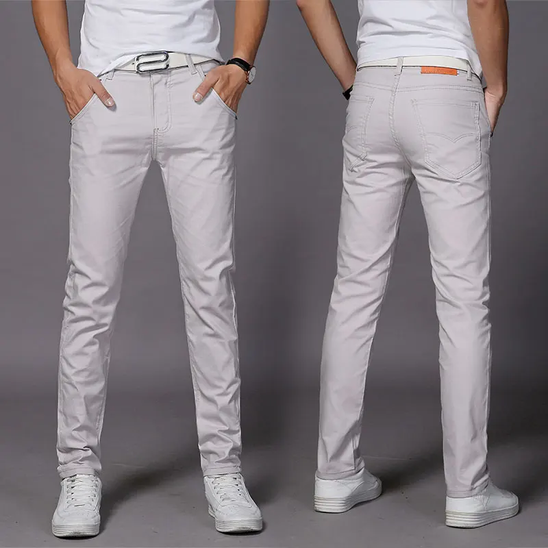 Осенние и зимние брюки повседневные мужские утолщенные деловые осенние на