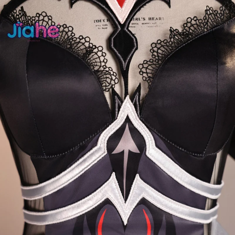 Игра Genshin Impa New Ronova Косплей Костюм Женское сексуальное платье парик перчатки аксессуары реквизит комплект Хэллоуин карнавал полный комплект костюм (art.: 3920d2ef09f6c) - 3920d2ef09f6c