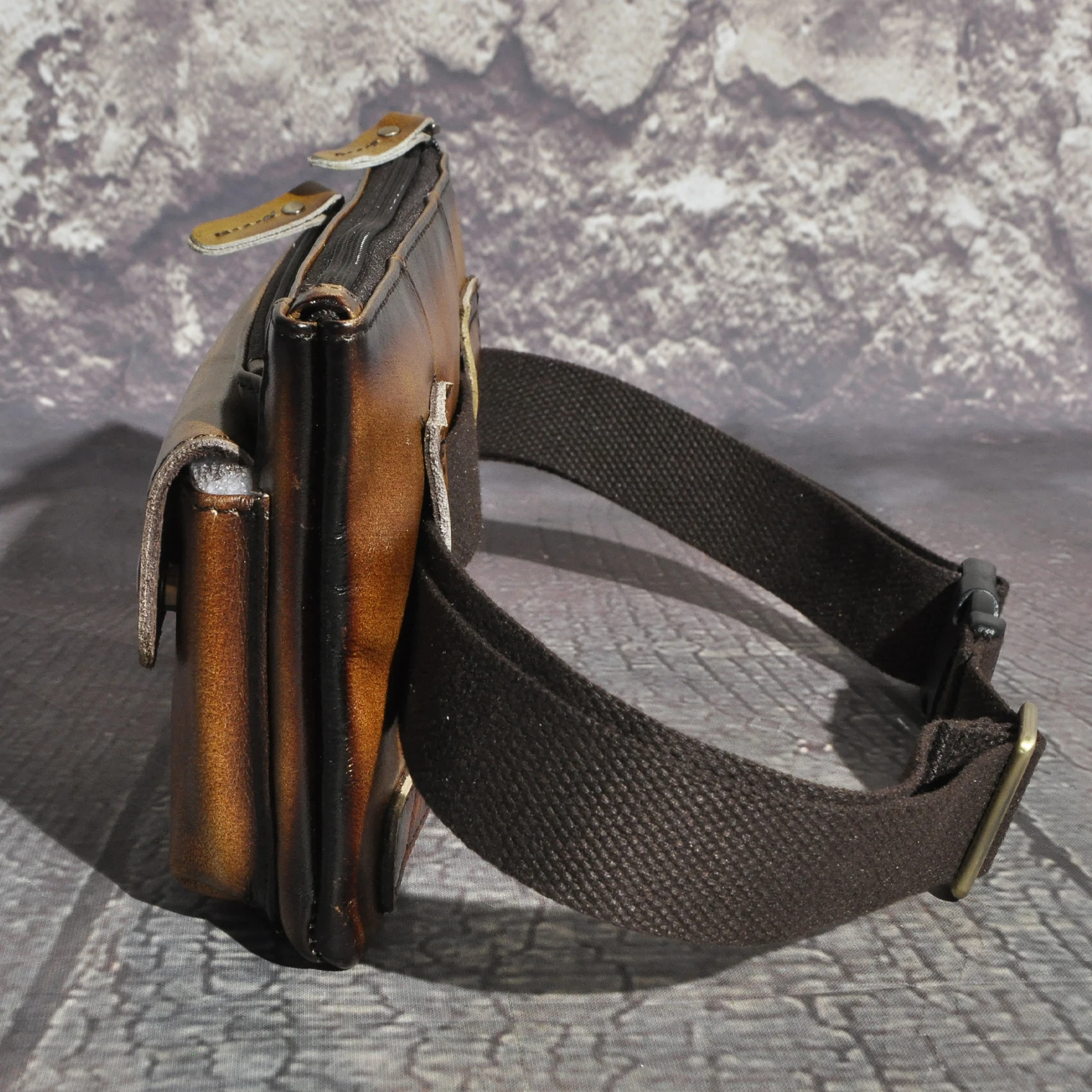 Модная кожаная сумка-слинг через плечо Crazy Horse дизайнерская Повседневная