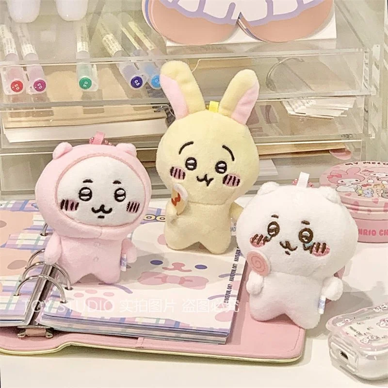 

Аниме Chiikawa брелок-Плюшевая Кукла самодельная серия мультфильмов кавайная милая мягкая игрушка для детей подвеска на рюкзак 8 см