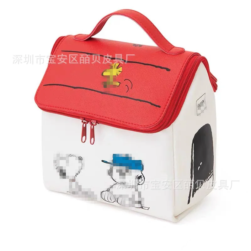 

Japanese magazine appendix cartoon cute dog house shape tote bag storage bag large-capacity wash cosmetic bag