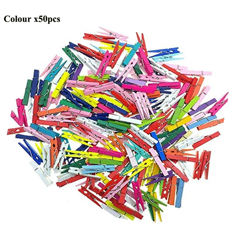 Деревянные прищепки для белья 50/100 шт