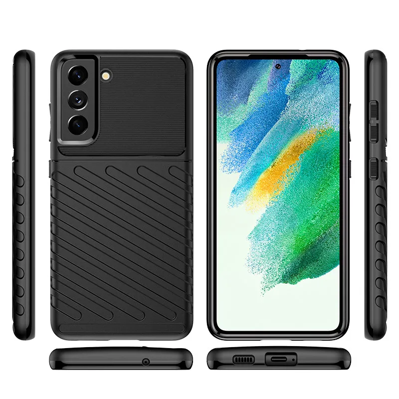 For Samsung Galaxy S21 FE 5G Case Cover Shockproof Bumper Rubber Protective Case For Samsung Galaxy S21 FE S22 S21 S20 Pro Ultra