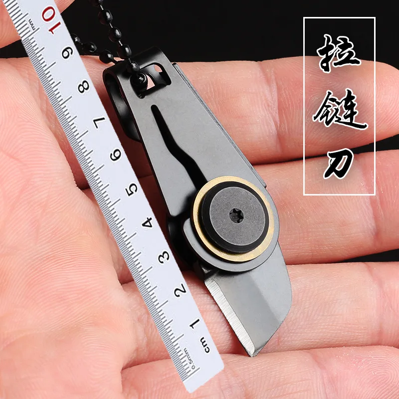 

Mini Zipper Knife Outdoor Portable Survival Edc Gadget Keychain Pendant Pocket Knife
