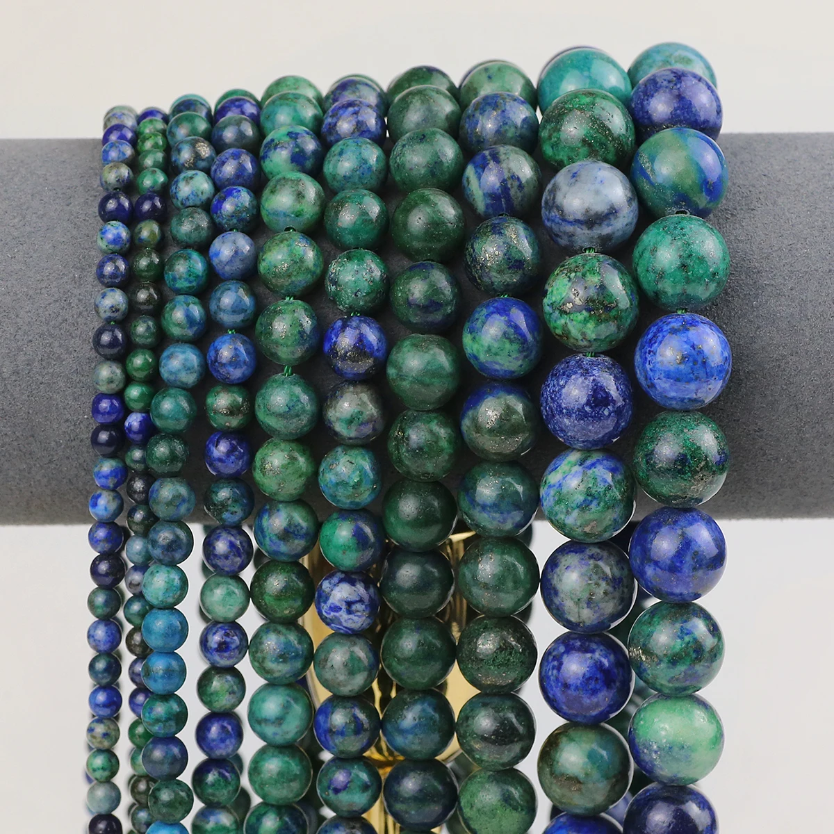 Круглые бусины в форме руды из натурального камня шарики россыпью для