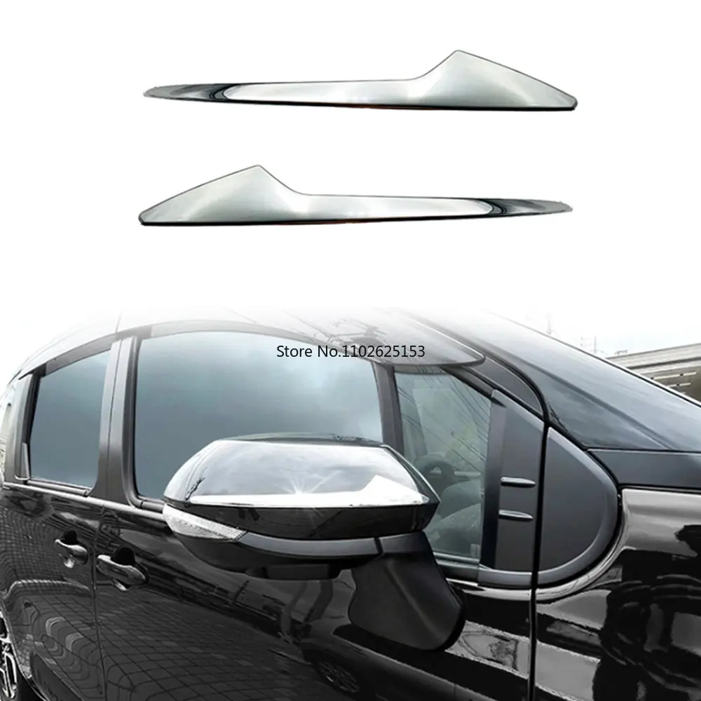 

For Toyota Sienta 2022 2023 External Accessories ABS Chrome Side Rearview Mirrors Cover Trim Rear Vision Mirror Strip Sticker