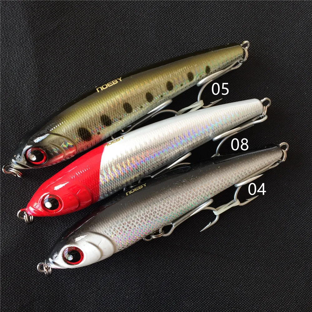 

Sinking pencil wobbler stickbaits fishing lure Noeby NBL9062 16cm 98g sinking artificial long cast bait wobblers trolling lure
