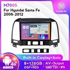 Автомагнитола MEKEDE 8G + 128G DSP, мультимедийный видеоплеер для Hyundai Santa Fe 2 2006-2012, Wi-Fi, 4G, LTE, GPS, 2 Din, без Dvd
