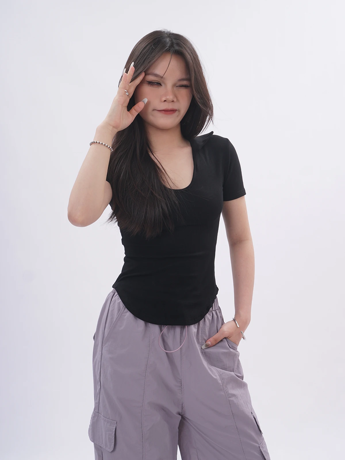 Европейский и американский сладкий Gyaru High-Grade Sense с лацканами на плечах черный топ