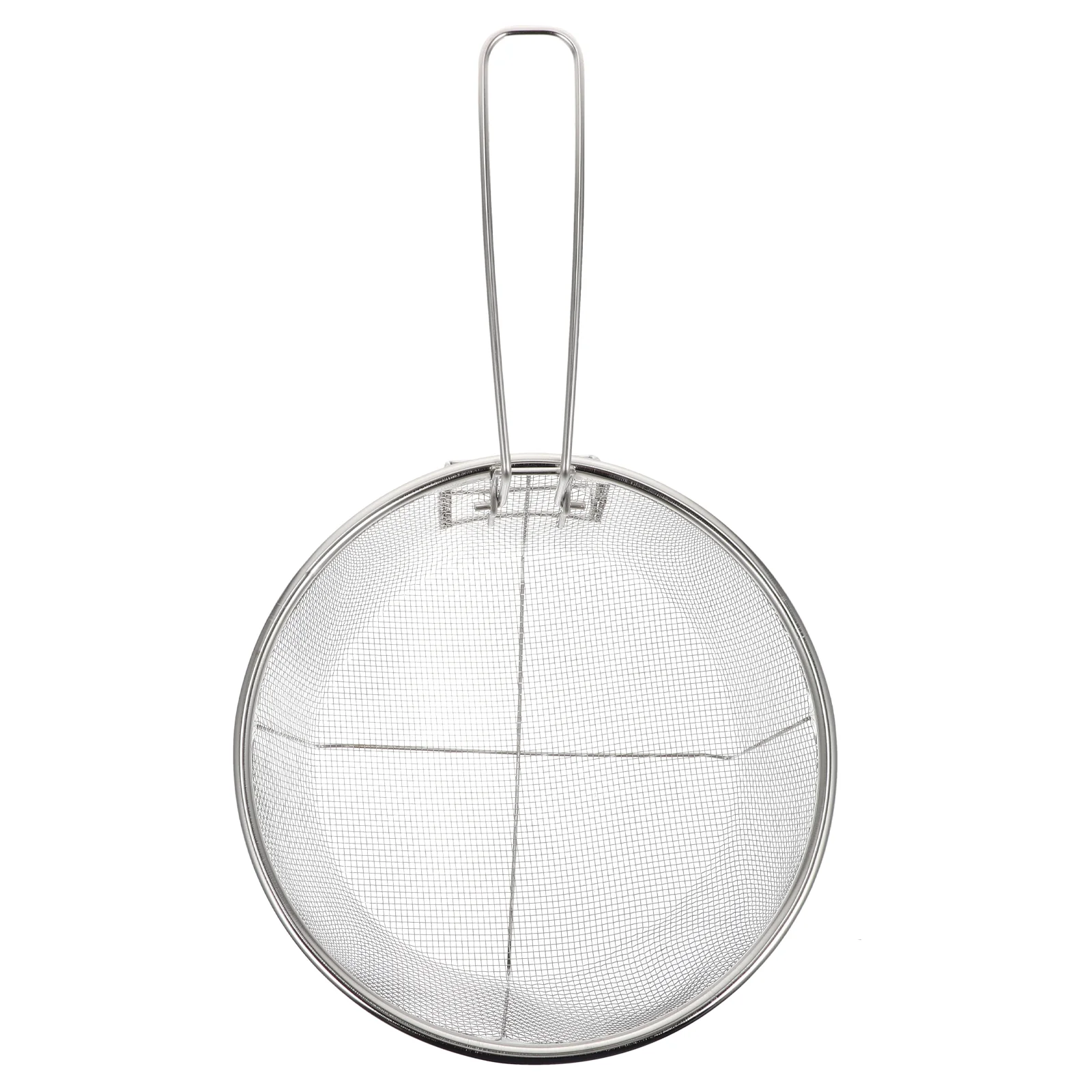 

Basket Frying Fry Fryer Deep French Frieshandlebaskets Stainless Steel Strainer Fried Round Skimmer Wire Mesh Holder Spoon