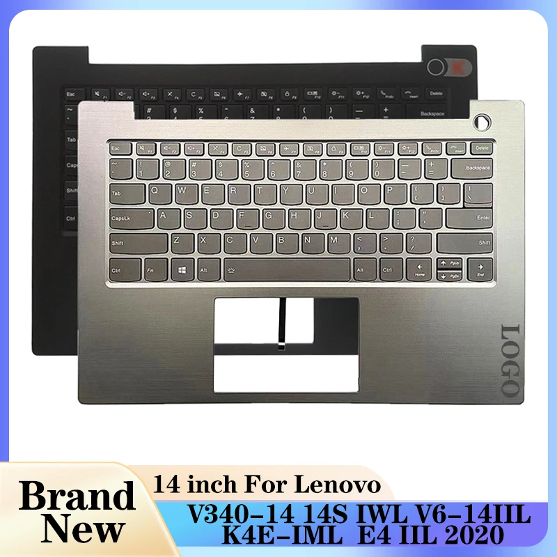 

NEW for 2020 Lenovo Thinkbook 14 V340-14 14S IWL V6-14IIL K4E-IML E4 IIL Black Gray Laptops Palmrest Upper Case Keyboard