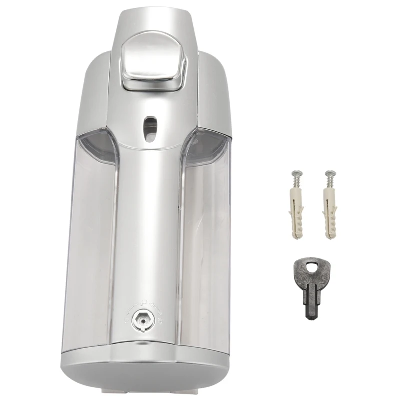 

Promotion! Soap Dispenser, Hand Dispenser Wall Mounted, Hand Gel Dispenser Manual 350Ml, Shower Gel, Shampoo Dispensers For Kitc