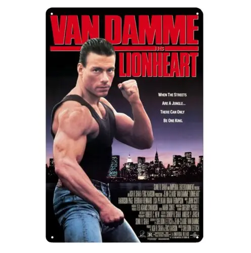 

Металлический постер Lionheart Jean Claude Van Damme 20x30 см