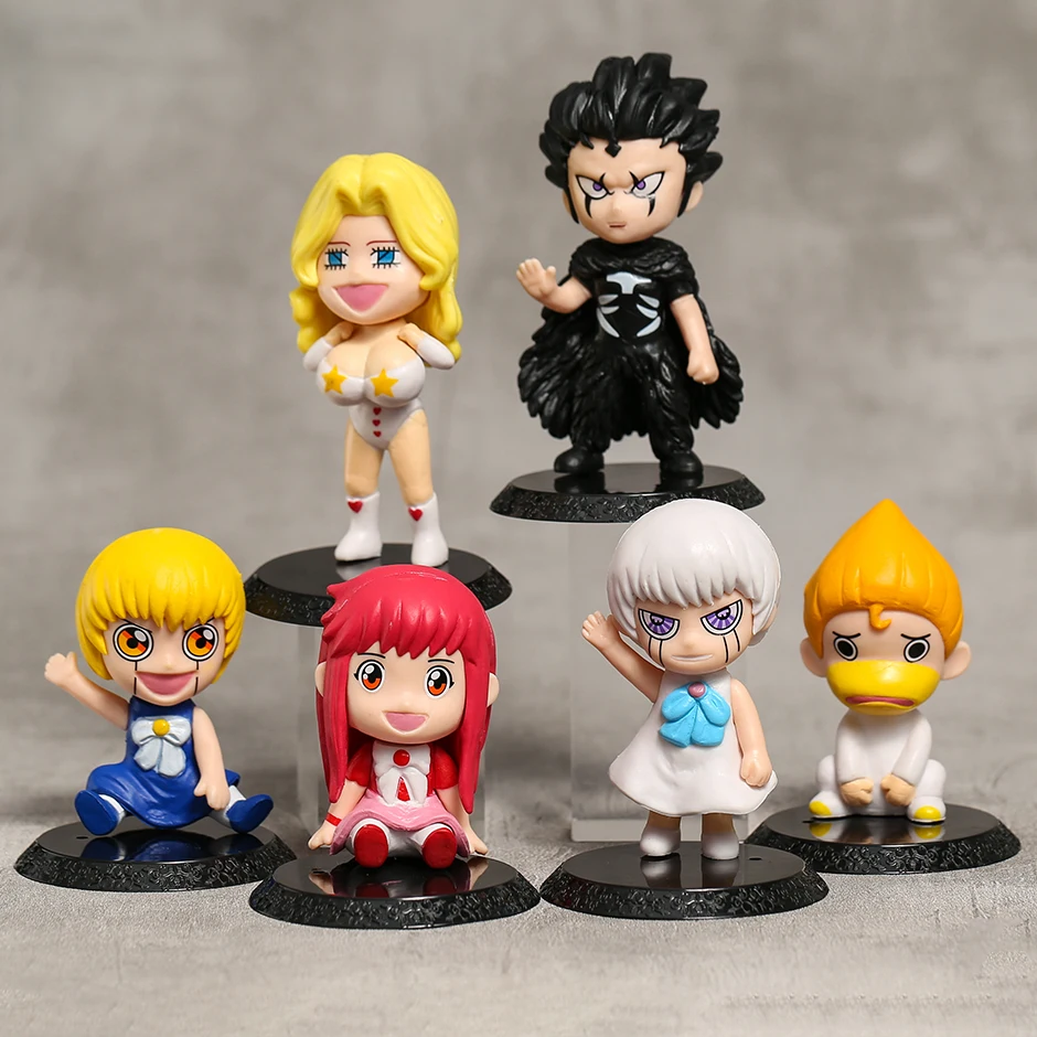 

7-10cm Zatch Bell Zeon Brago Kanchome PVC Figures Cute Toys Model Dolls Brinquedos 6pcs/set