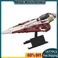 star movie moc ucs obi wan%e2%80%99s starfighter space wars moc building block set assembly model puzzle collection bricks toys