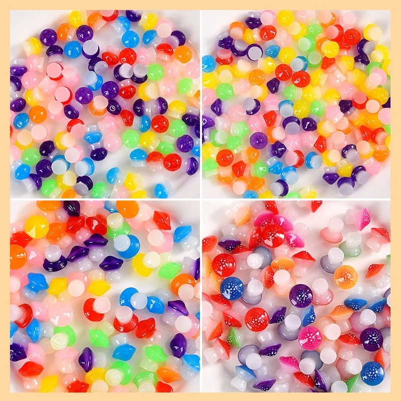 30 шт., разноцветные декоративные грибы