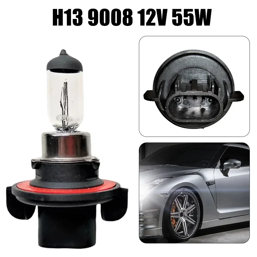 1 шт. H13 супер яркая белая галогенная лампа 12 В автомобильная для фар 55 Вт сменные