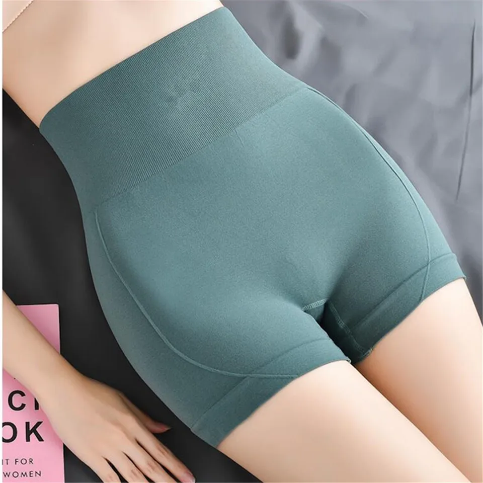 

2p Shapewear For Women High Waist Abdomen Pants Body Sculpting Girdle Hips Breathable Quick-drying Running Fitness Green Pants