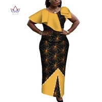 2022 african elegant skirt for women o neck ankara print skirt set short sleeve female 2 pcs boho style clothing wy3811