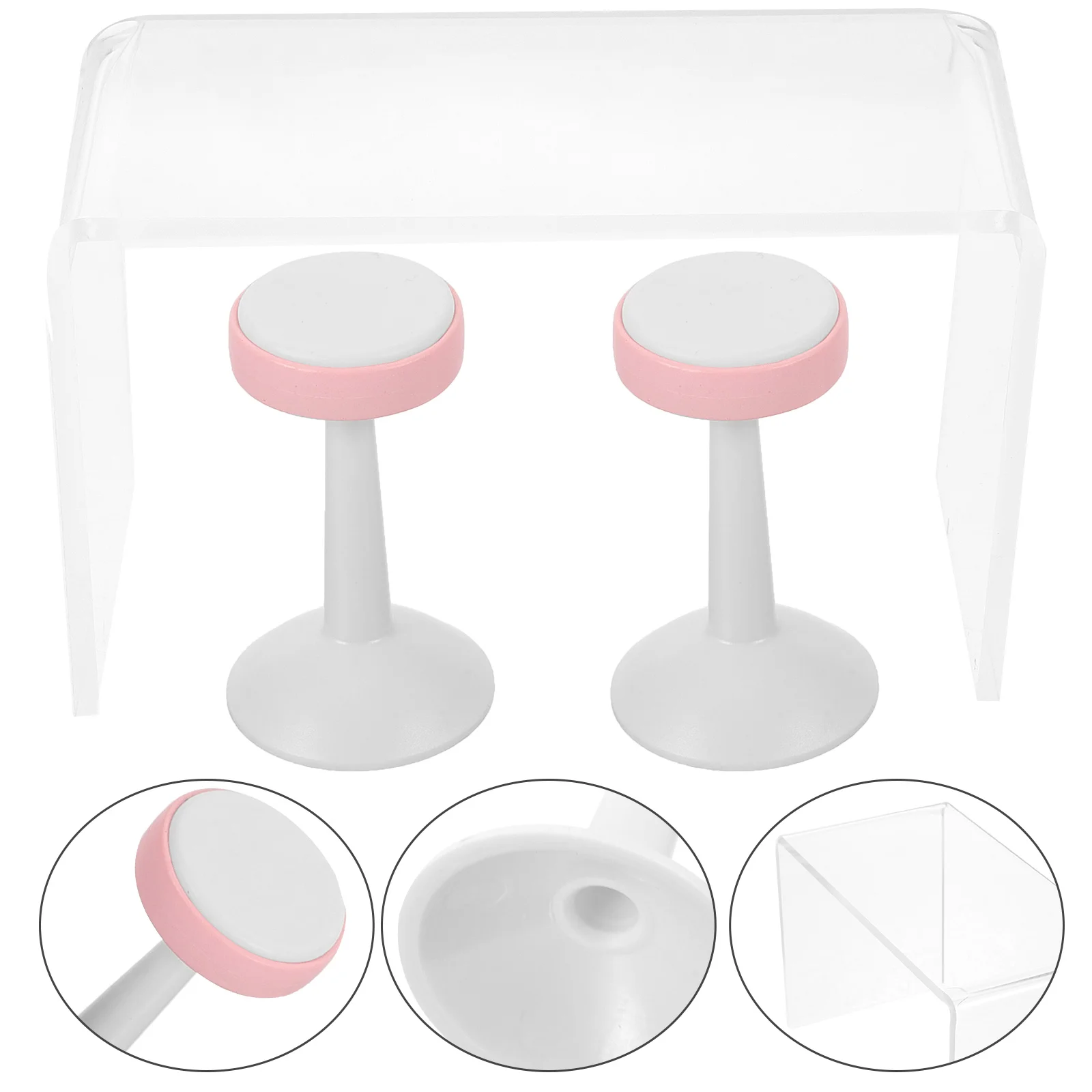 

House Miniature Counter Furniture Model Decorate Plastic Dining Accessories