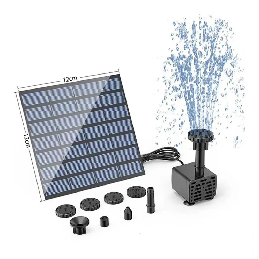 

Solar Fountain Pump Outdoor Solar Water Fountain Pump With 6 Nozzles Solar Powered Pump for Pond Garden Decoration
