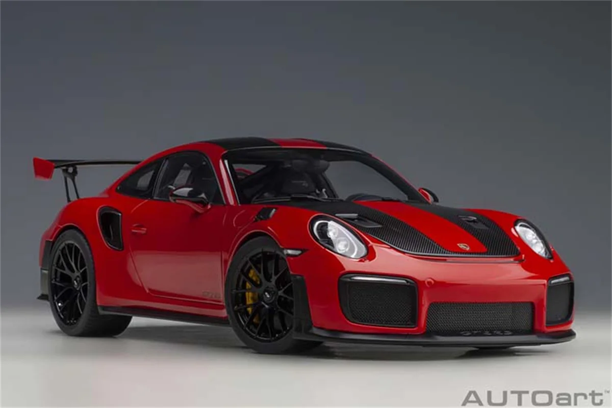 

AUTOart 1/18 для Porsche 911 991,2 GT2 RS, металлическая литая модель автомобиля, игрушки, подарок для хобби, коллекция, коллекционные украшения с красным дисплеем