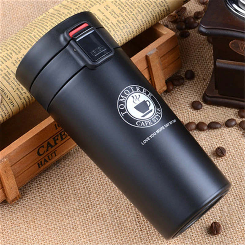 

304 stainless steel 380ml double coffee cup Leak-proof thermos Travel/business/office hot cup thermos