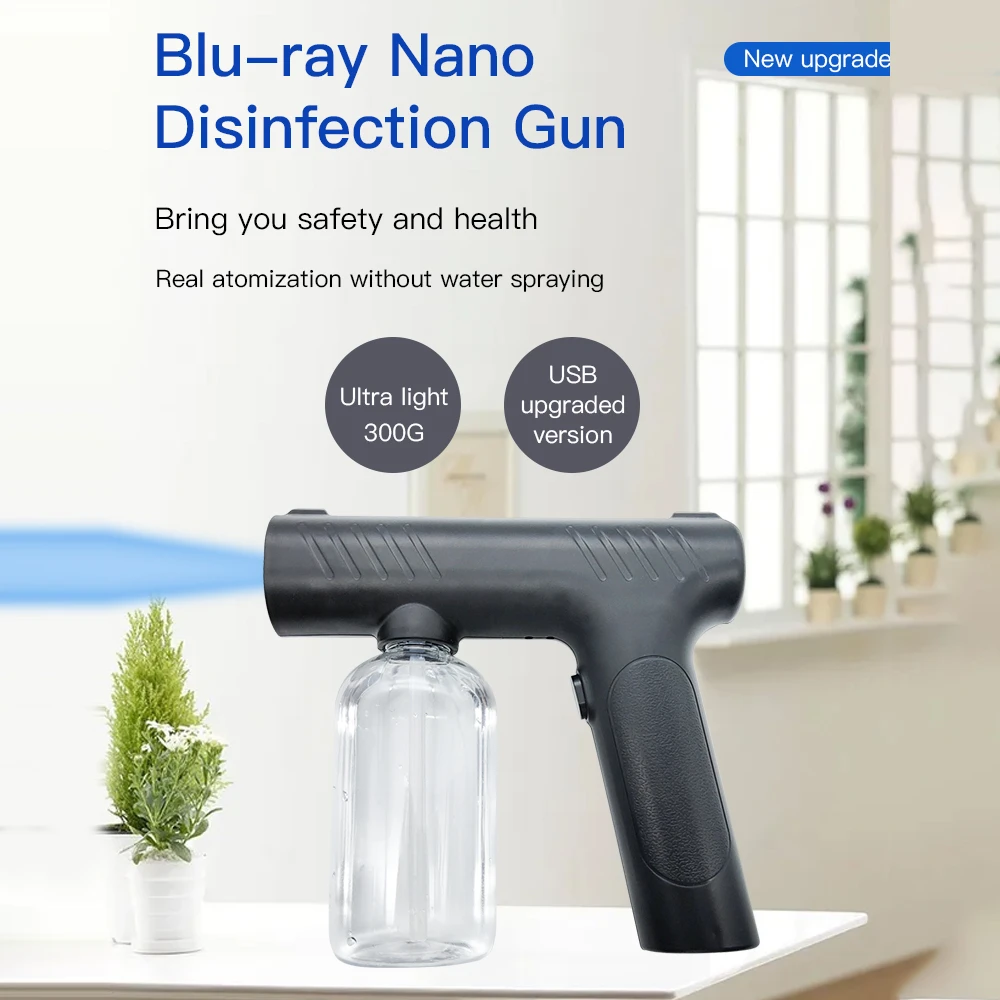 

380 мл синий светильник нано-паровой распылитель для дезинфекции Blu-Ray распылитель для распыления паровой распылитель