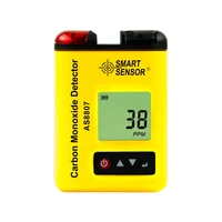hot sale smart sensor as8807 mini handheld clip on digital carbon monoxide detector co gas concentration monitor tester analyzer