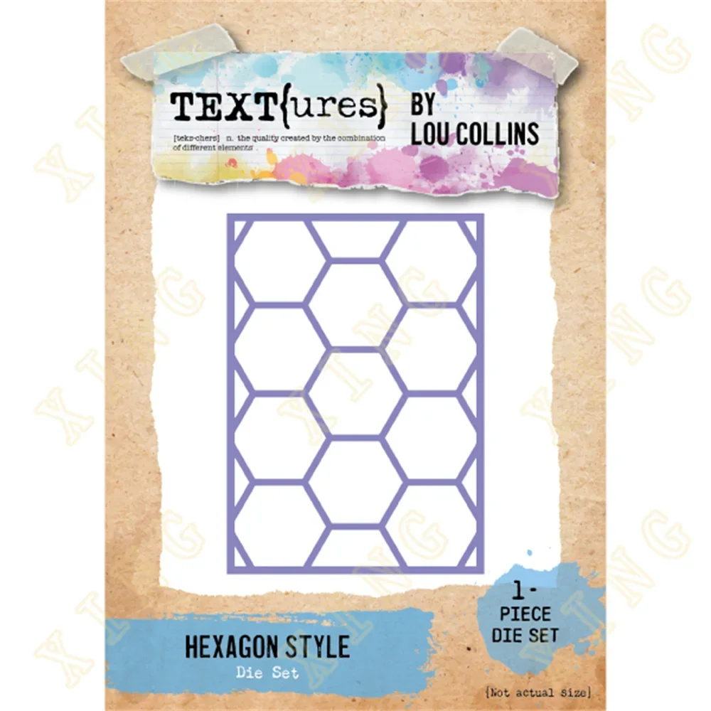 

Metal Cutting Dies for DIY Scrapbooking Crafts Dies Cut Stencils Maker Photo Album Template Hexagon Pattern Geometric Background