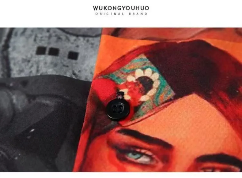 Y2K Летняя новая рубашка с коротким рукавом в гавайском стиле для мужчин West Cowboy