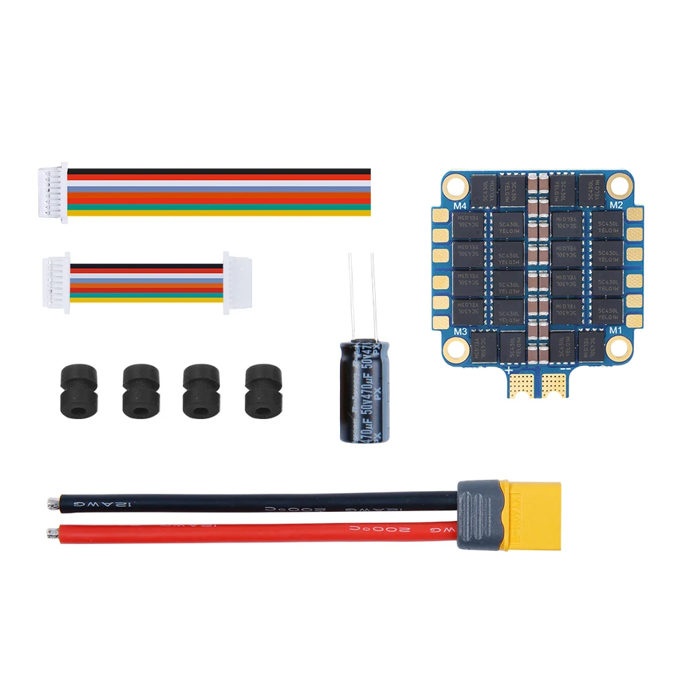 

iFlight SucceX 50A 2-6S BLHeli_32 4-in-1 ESC with telemetry support DShot DShot150/300/600/MultiShot/OneShot for FPV drone