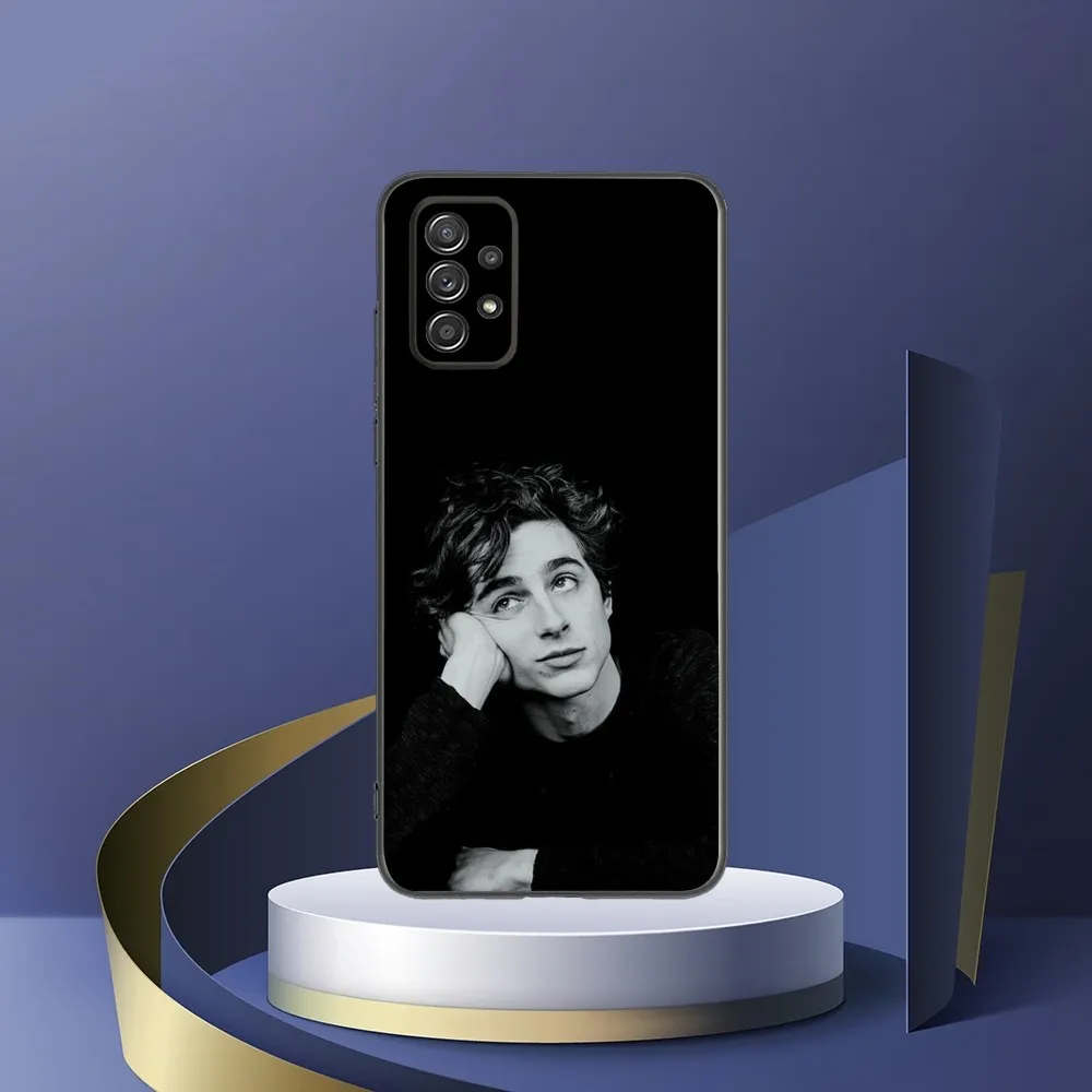 Timothée C-Chalamet Phone Case For Samsung S24 S23 S22 S21 S20 S10 S10E S9 Plus FE Note 20 Ultra 10 9 Black Cover Shell