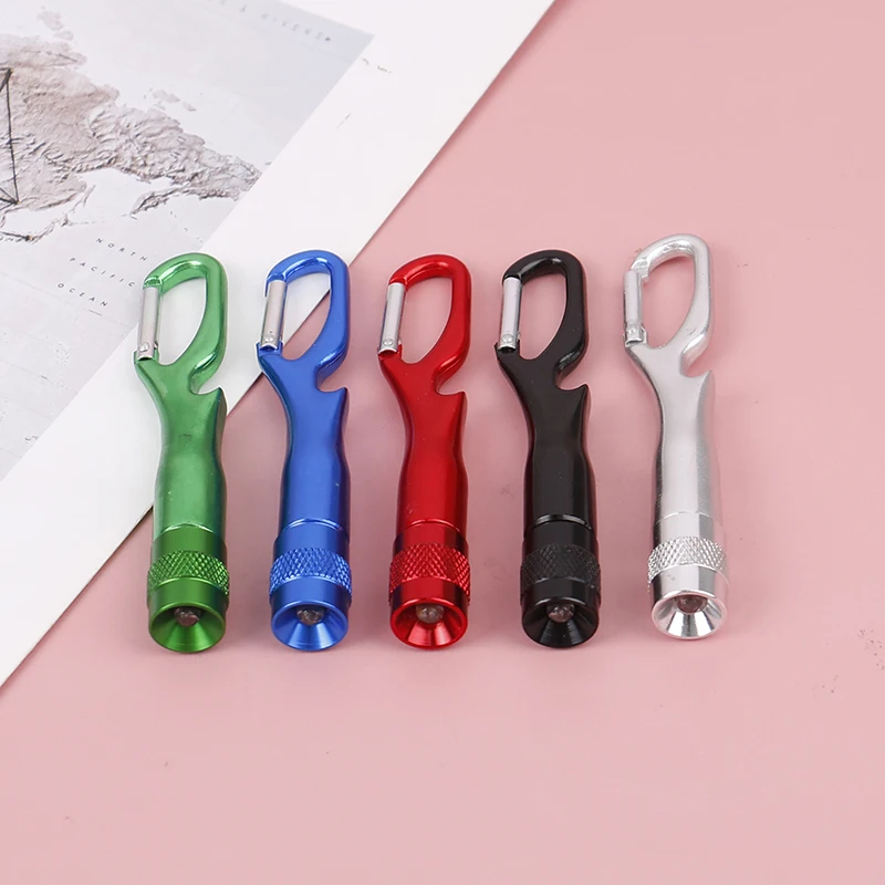 

Mini Pocket Led Flashlight Portable Keychain Led Lamp Camping Flashlight Flashlight Aluminum Carabiner Bottle Opener Flashlight