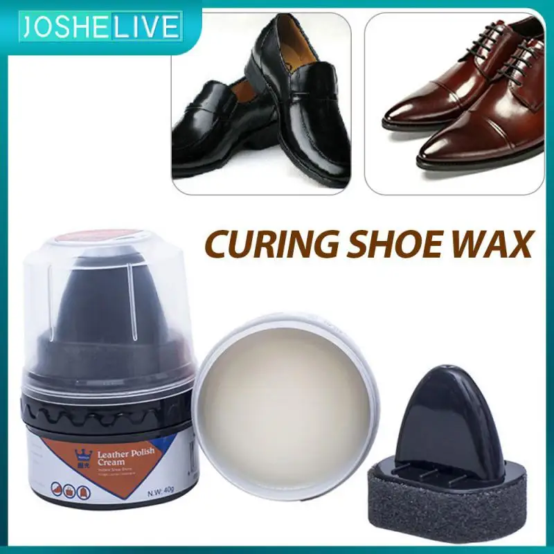 

2020 New Shoe Cleaner Leather Shoe Boot Polish Rich Glossy Shine Wax Liquid Nourishes Maintenance And Renovation Shoe Wax Hot