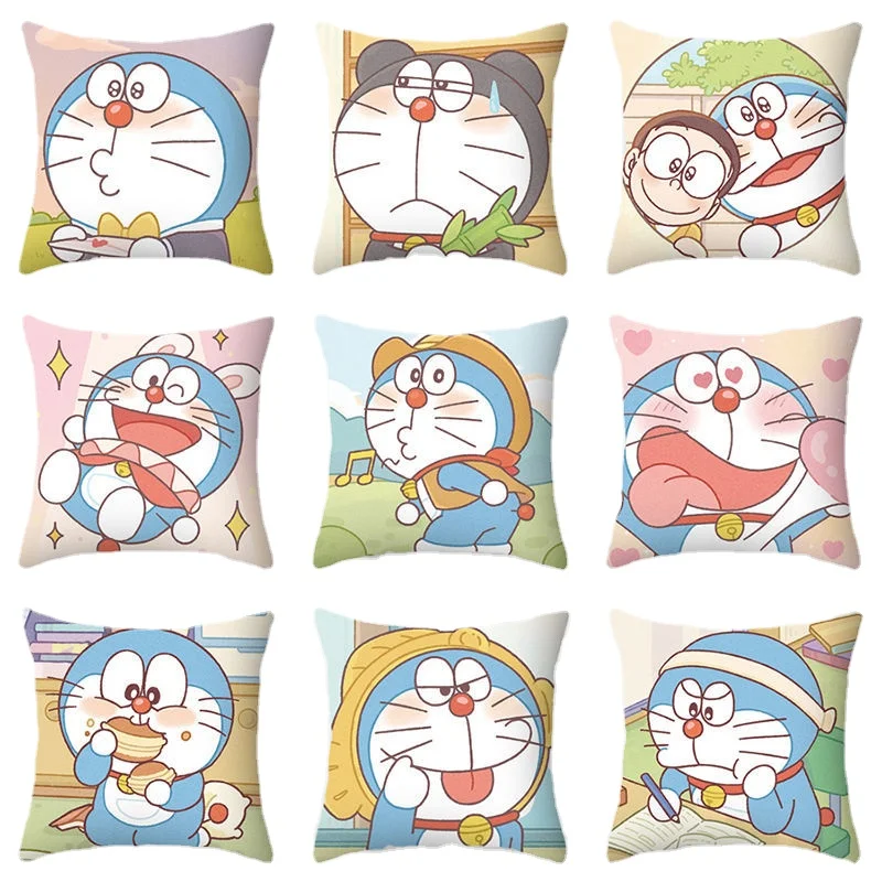 

Bandai Doraemon Blue Fat Man, наволочка для подушки для девушек, милая супер мягкая мультяшная деталь, практичный подарок