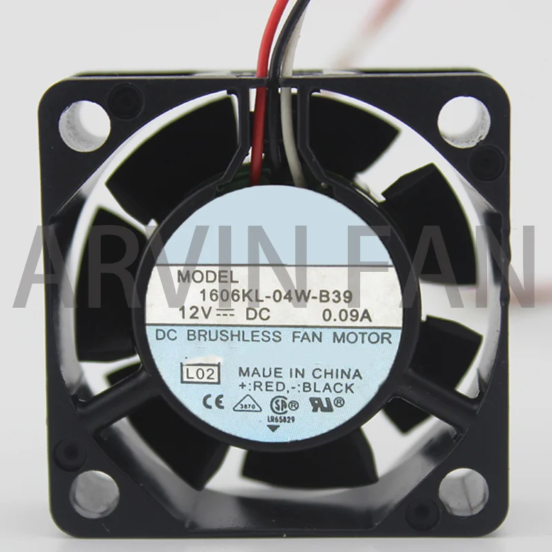 1606KL-04W-B39 1606KL-04W-B30 DC 12 В 0.09A 4015 2-проводной 3-проводной сервер 40*40*15 мм двухшаровой вентилятор шасси