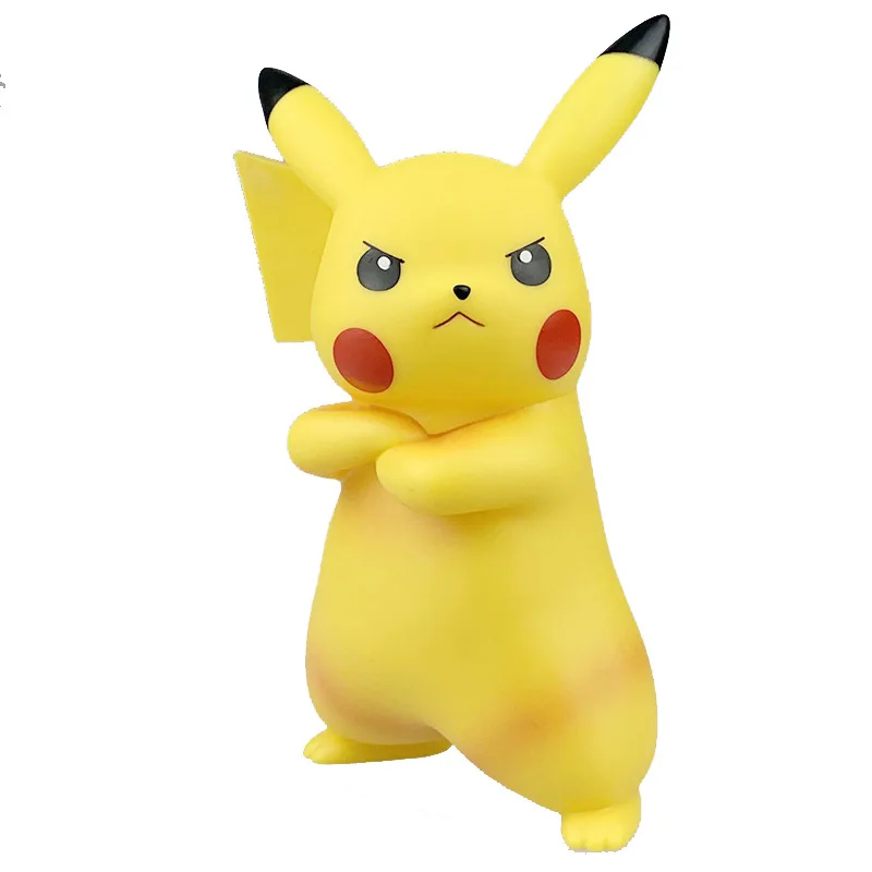 

Pokemon toys Cute Angry Pikachu Action Figure Anime modle Cartoon Figurine Collection Kids Toys Birthday Gifts