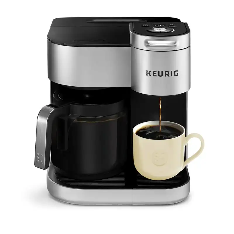 

K-Duo Special Edition Single Serve K-Cup Pod & Carafe Coffee Maker, Silver