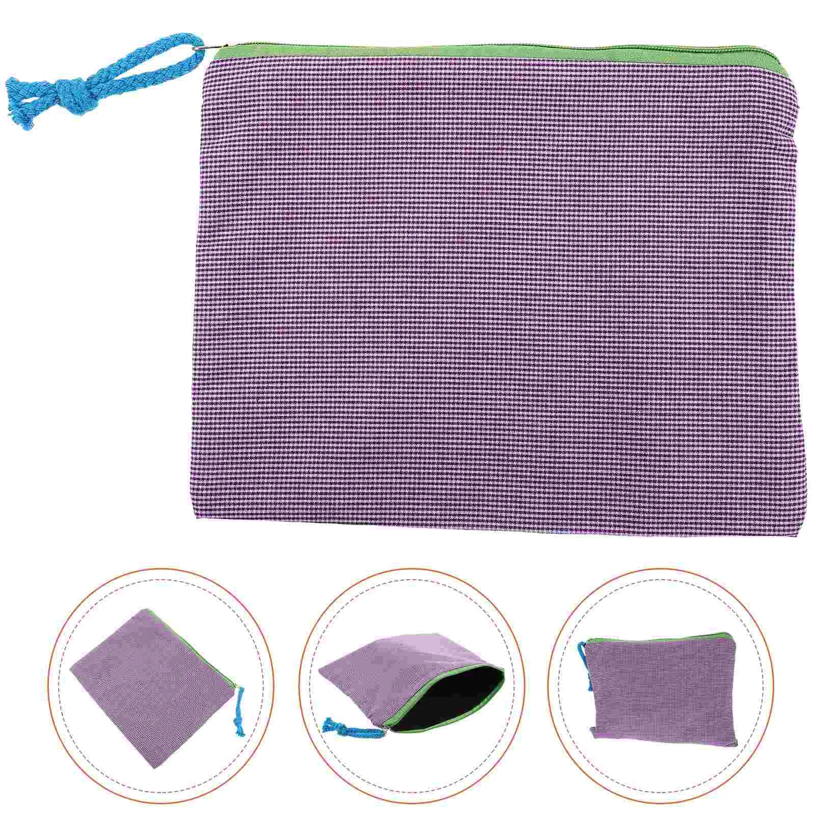 Женские кошельки Маленькая клетчатая сумка для макияжа на открытом воздухе