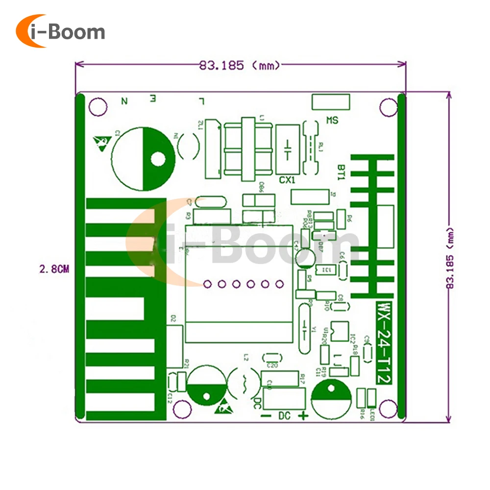 Плата импульсного источника питания высокой мощности 120 Вт 5 А/6 А промышленная