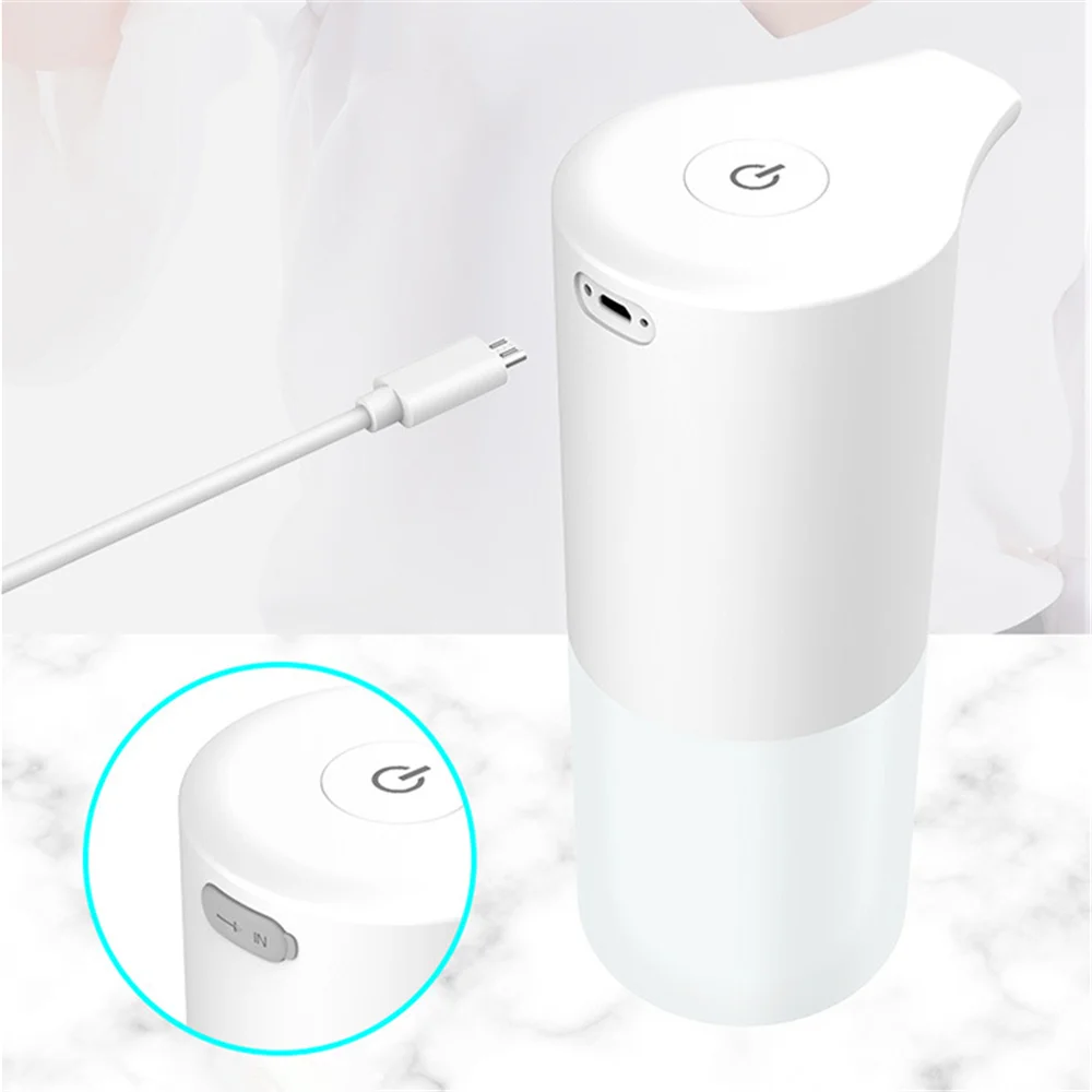 

Автоматический дозатор жидкого мыла с USB-зарядкой, Диспенсер жидкого мыла с умным датчиком, автоматический диспенсер пены, бесконтактный диспенсер дезинфицирующего средства для рук