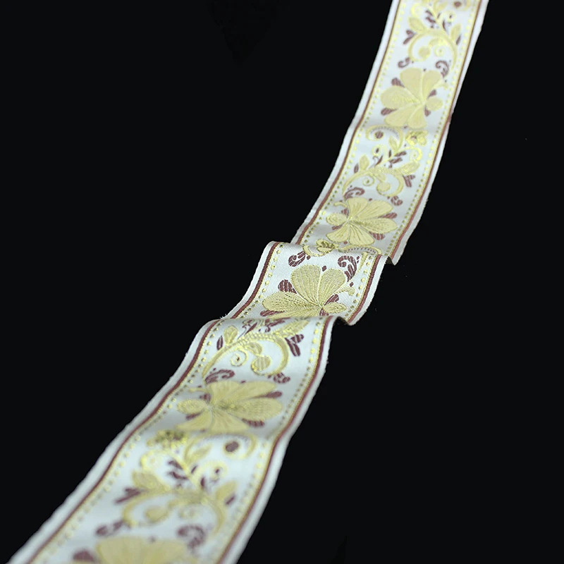 Тканая жаккардовая лента с цветочной отделкой 10 ярдов 3 см или 5