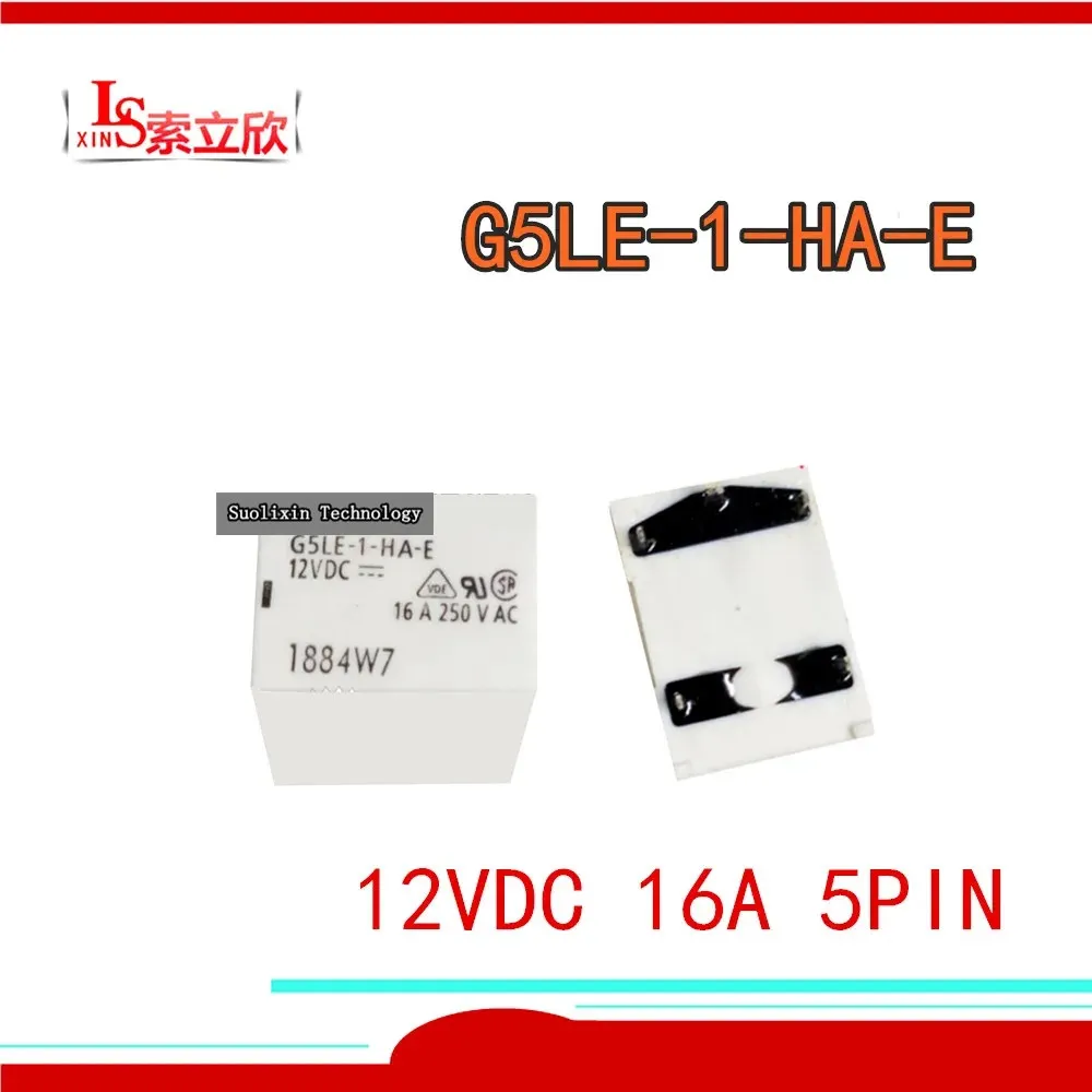 10 шт./лот 100% оригинальное новое реле Φ G5LE 1 HA E 12 В постоянного тока 16A 5PIN