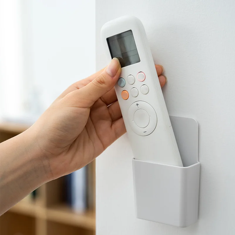 

Настенный держатель для пульта дистанционного управления, органайзер, коробка для хранения, держатель для штепсельной вилки, настенная орг...