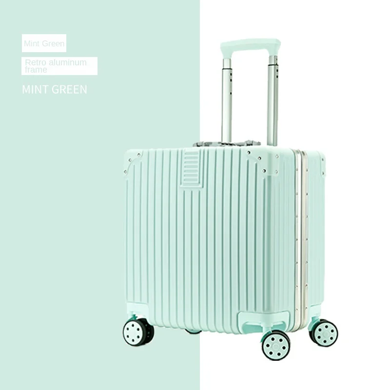 

BANKUO Colorful 18-inch 20-inch Mini Aluminum Alloy Frame Suitcase Rolling Luggage