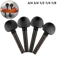 4pcsset black wooden violin tuning pegs size 44 34 12 14 18 violin replacement accessories tuning pegs